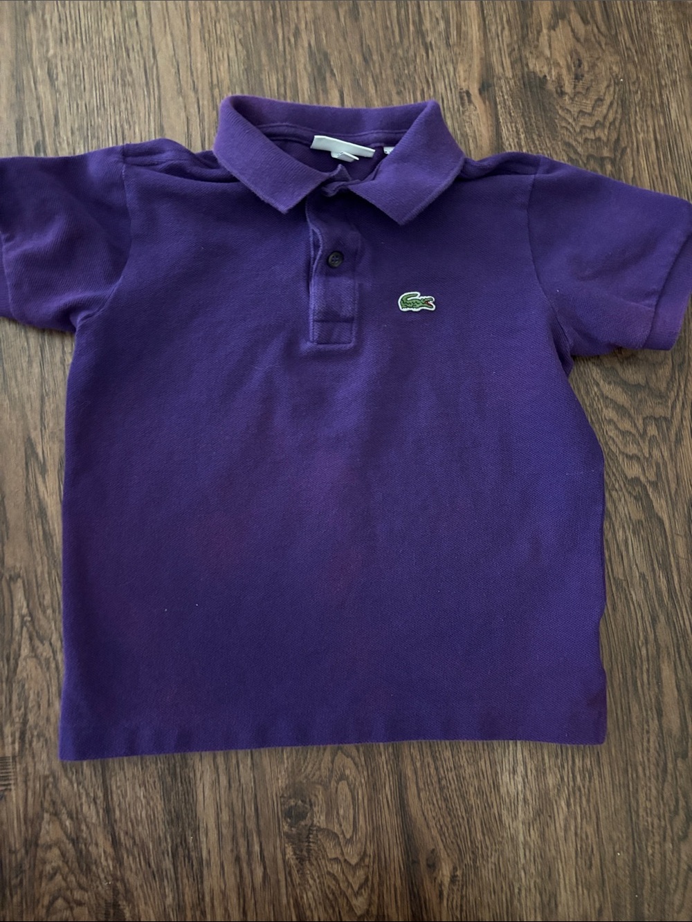 Lacoste Kids Purple Short-Sleeve Polo